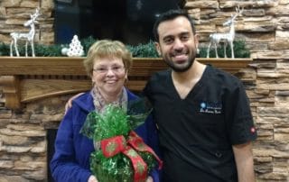 Dr. Nada with December Monthly Draw Winner