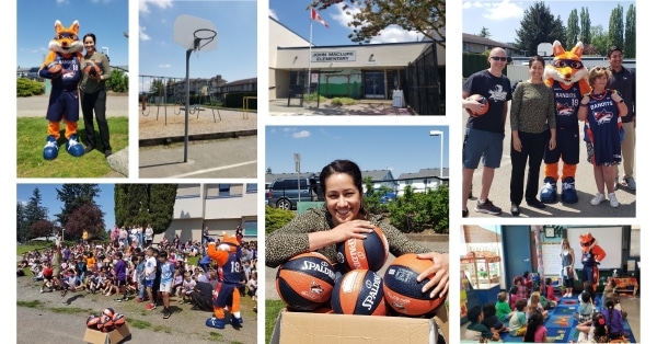collage of youth basketball supported by NOVO Dental